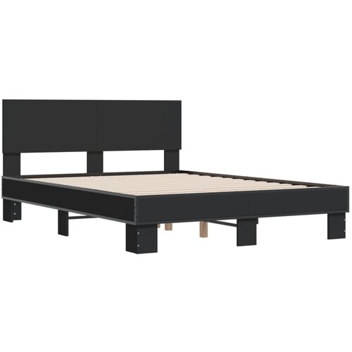 vidaXL Okvir za krevet crni 120x190 cm konstruirano drvo i metal Cene