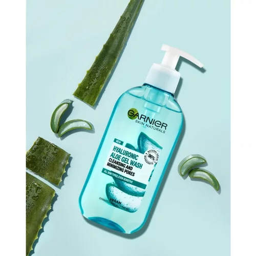 Garnier Skin Naturals Hyaluronic Aloe čistilni in vlažilni gel 200 ml za ženske