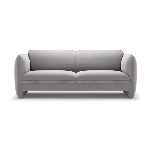Micadoni Svijetlo siva baršunasti sofa 204 cm Georgia – Cene