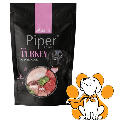 Piper Dog Pouch Turkey 500g, Vlažna Hrana Za Pse Sa Ćuretinom Za Laku Probavu Cene