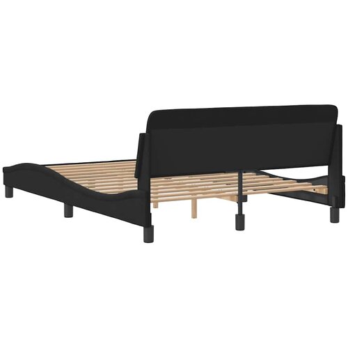  Okvir za krevet Dover crni 140 x 190 cm bar&amp;scaron;unasti Slike