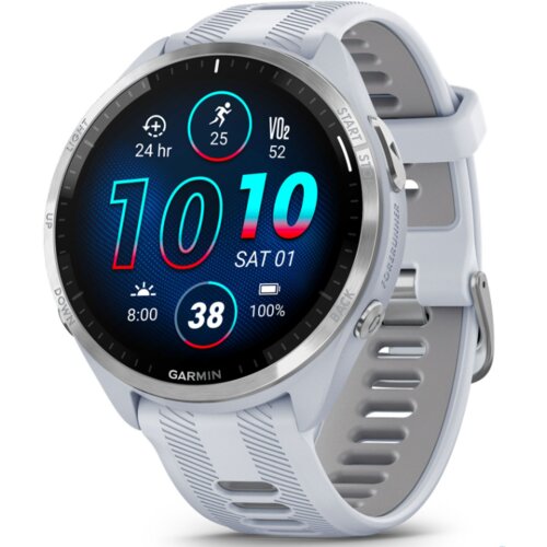 Garmin Forerunner 965 3.56 cm (1.4) AMOLED 47 mm Digital 454 x 454 pixels Touchscreen White Wi-Fi GPS (satellite) Slike