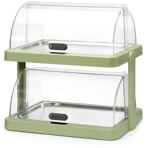 Hendi Dupla rashladna roll-top vitrina Duo, UNIQ, dizajnirao Robert Bronwasser, Zelena, 480x355x(H)480mm Cene