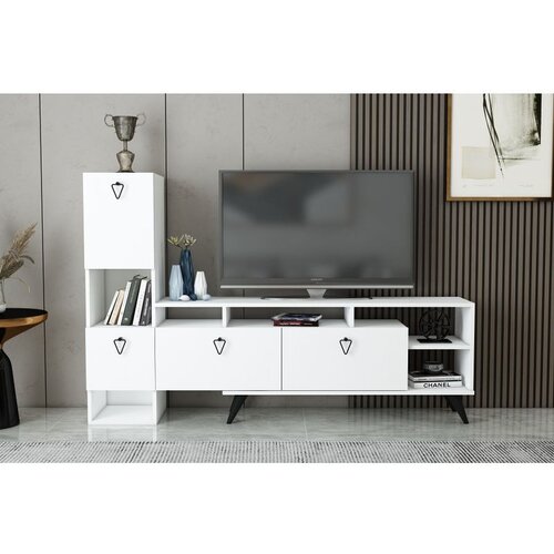 Hanah home Emmy - White White TV Unit Cene
