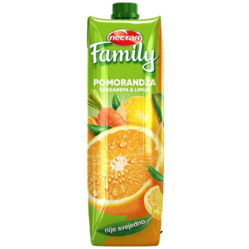 Nectar voćni sok family pomorandža šargarepa limun 1l Cene