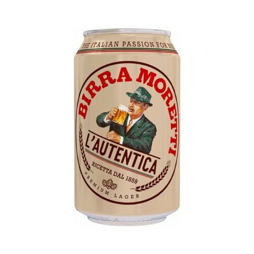 Birra Moretti l''''autentica svetlo pivo 330ml limenka Cene