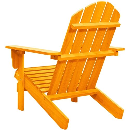 VidaXL Vrtna stolica Adirondack od masivne jelovine narančasta Slike