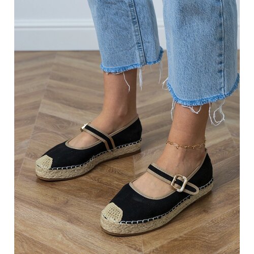 Gemre Black espadrilles with decorative Pilata buckle Cijene