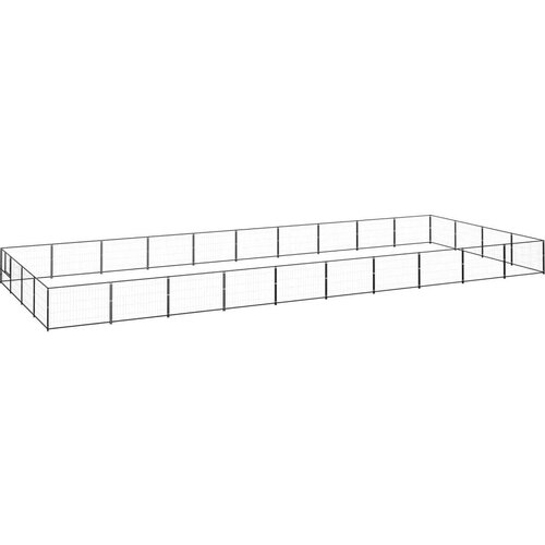  Kavez za pse crni 40 m² čelični Cijene