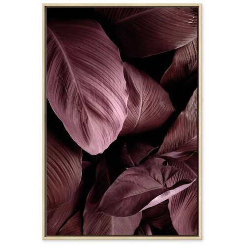  Slika - Velvet Leaves (1 Part) Vertical 40x60 Slike