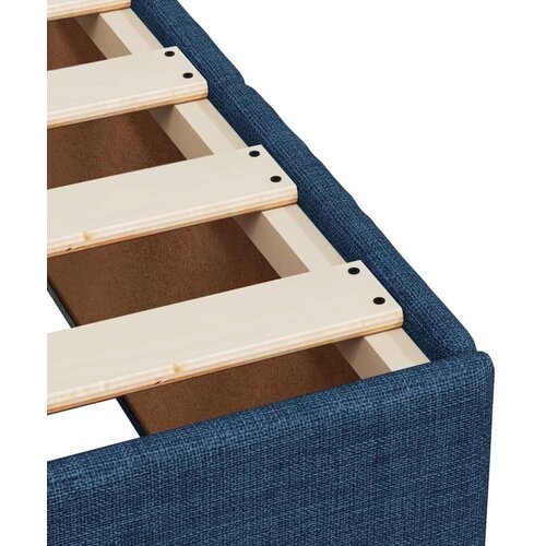 vidaXL Krevet s oprugama i madracem plavi 90 x 190 cm od tkanine Cijene