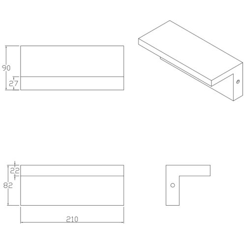  LED Spolja&amp;scaron;nja zidna svetiljka TESA LED/10W/230V IP54 crna Slike