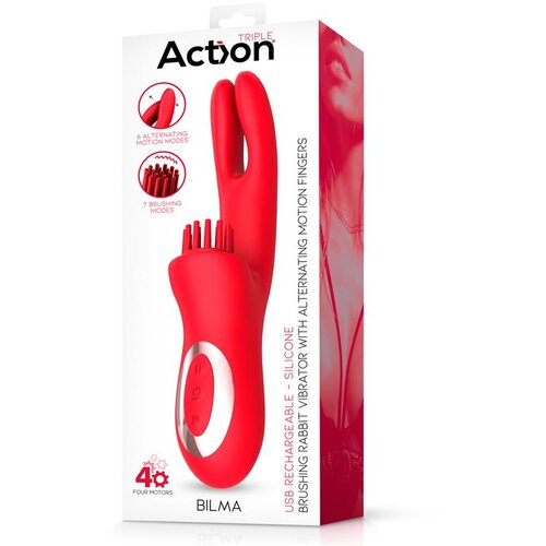 Action Vibrator Rabbit Bilma Red Slike