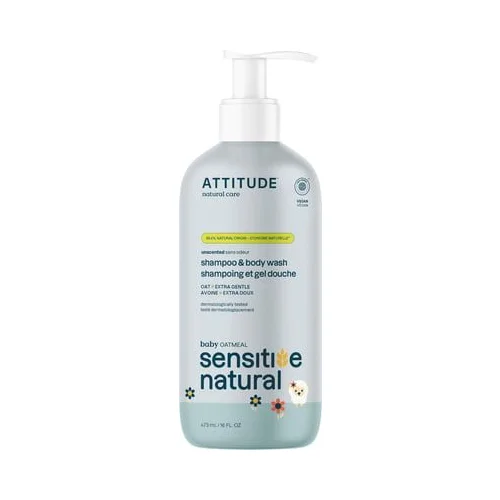 Attitude Oatmeal Sensitive Baby 2in1 Hair & Body Wash