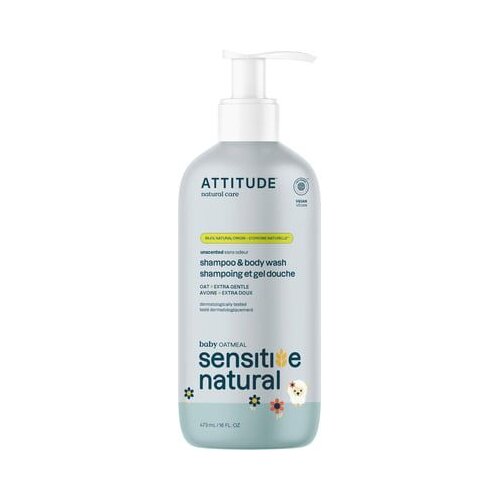 Attitude Oatmeal Sensitive Baby 2in1 Hair & Body Wash Cene