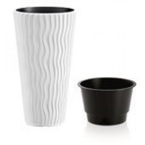 Prosperplast Plastična saksija Sand Slim 40x75cm bela Cene