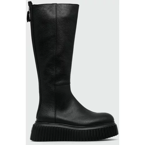 Agl Kožne čizme Merrell MILAGROS BOOT za žene, boja: crna, s platformom, D751560PGKI0121013