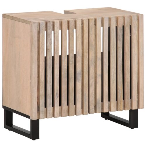 vidaXL Kopalniška omarica 62x34x58 cm trden mangov les Cene