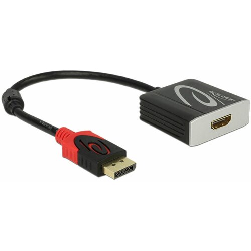Delock 62734 DisplayPort / HDMI adapter [1x mu&scaron;ki konektor DisplayPort - 1x ženski konektor HDMI] crna 0.20 m Cijene