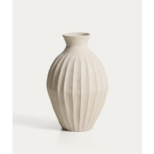 Kave Home Krem ručno izrađena/visoka vaza od papier-m&acirc;ch&eacute; (visina 67 cm) Arquena &ndash; Cijene