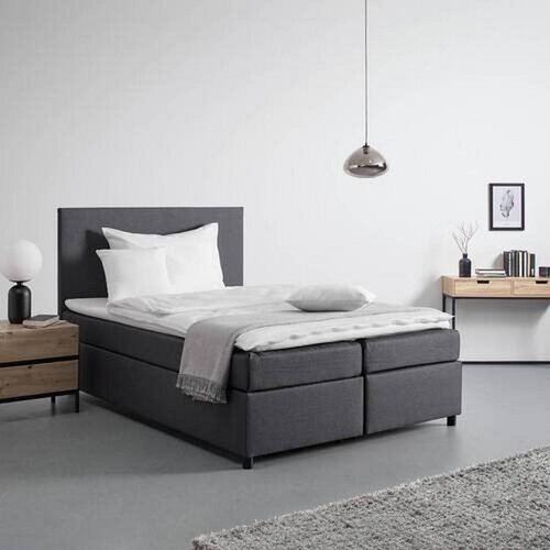 Bessagi Home Postelja Boxspring Florin, Siva, 140x200 Slike