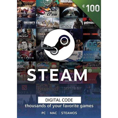 Steam Wallet Gift Card 100 EUR Key EUROPE Cene
