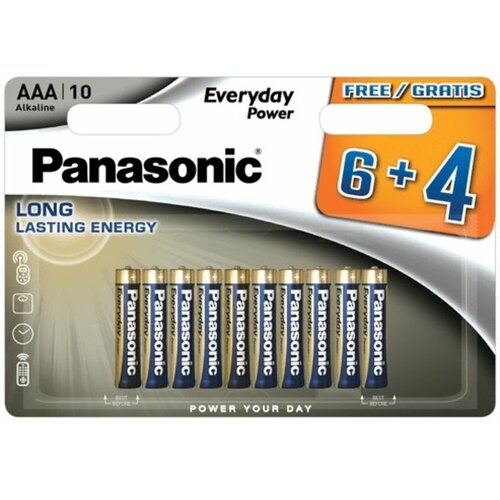 Panasonic baterije LR03EPS/10BW-AAA 10 kom 6+4F Alkalne Every Day Cene