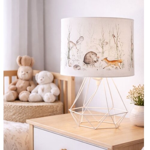  Dečija stona lampa KIDS ROOM 1xE27/60W/230V prečnik 18 cm, sa motivom životinja Slike