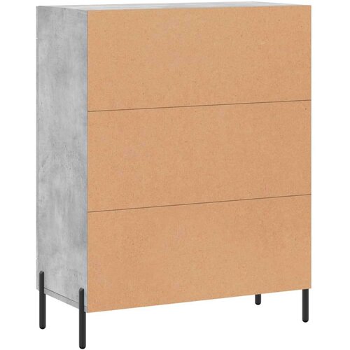  Komoda siva boja betona 69 5x34x90 cm od konstruiranog drva Slike