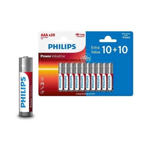 Philips AAA LR03 Blister 10+10 alkalne baterije ( 21375 ) Cene
