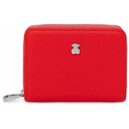 Tous Usnjena denarnica ženski, rdeča barva