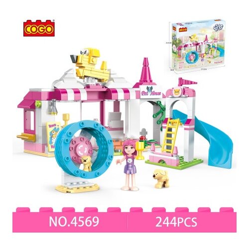  Cogo kockice-girls kolekcija: kamp za kućne ljubimce. 244 delova. ( 93393 ) Cene