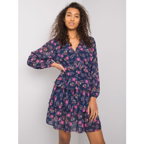 RUE PARIS Dress-WN-SK-21049.38X-navy blue Cene