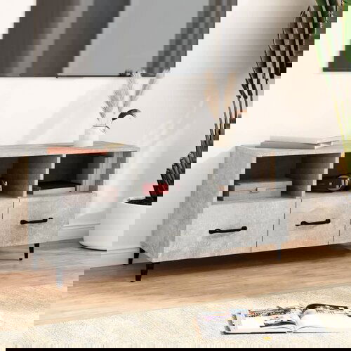 vidaXL tv ormarić boja betona 102 x 35 x 50 cm od konstruiranog drva Cene