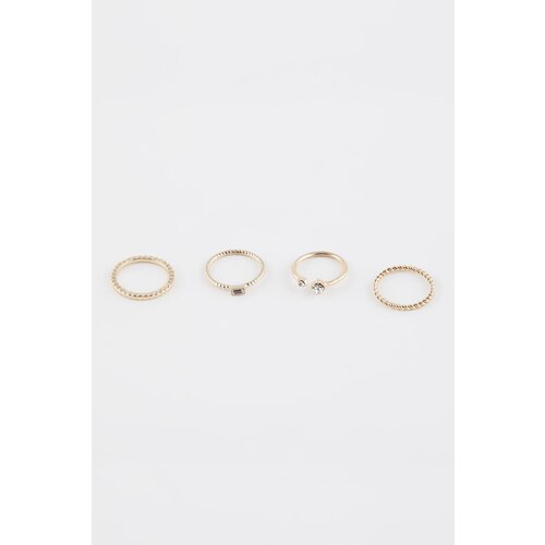 Defacto women's 4-Piece Gold Ring Cene