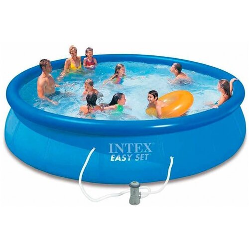 Intex easy pool okrugli bazen na naduvavanje + filter pumpa 457x84 cm ( 28158 ) Cene