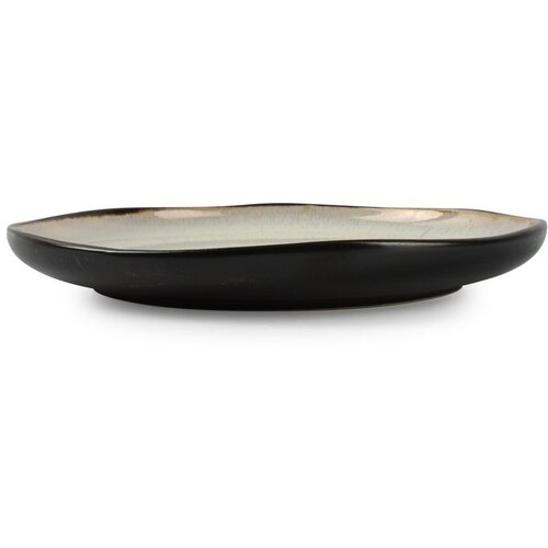 Salt&amp;amp;Pepper Črn/bež desertni krožnik iz kamenine &amp;oslash; 21,5 cm Lunar &amp;ndash; Slike