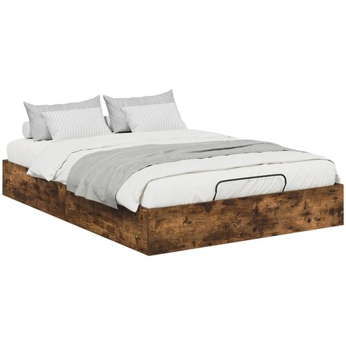  Otomanski krevet s pohranom Dimljeni Hrast 203 x 150 x 25 cm Slike