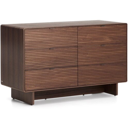 Kave Home Komoda u dekoru oraha u tamnoj prirodnoj boji 120x75x50 cm Norlen &amp;ndash; Slike