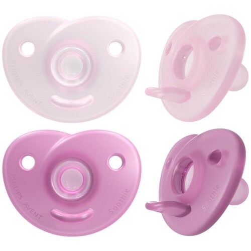 Avent varalica soothie 0-6m (2kom) - pink/l.pink ( SCF099/27 ) Slike