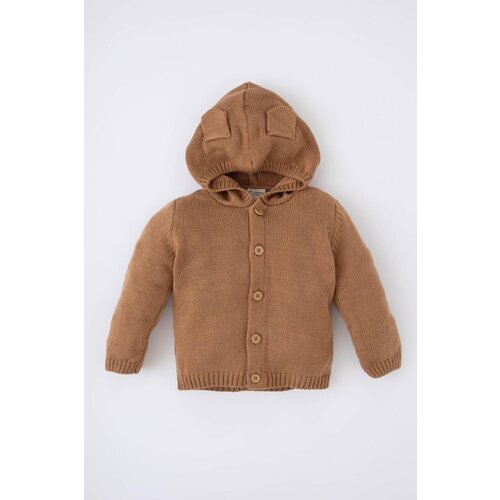 Defacto Baby Boy Hooded Knitwear Cardigan Cene