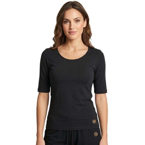 Leone 1947 Majice s kratkimi rokavi Woman T-Shirt 3/4 Sleeves Classy Črna Cene