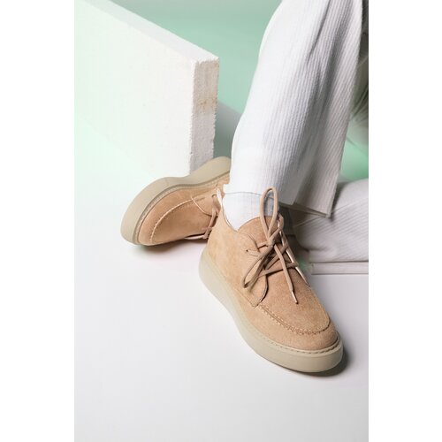 LuviShoes Valve Women's Dark Beige Suede Boots Cene