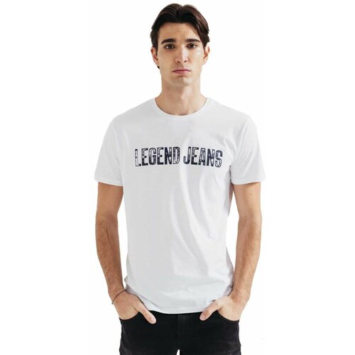 Legendww legend jeans muška majica u beloj boji Cene