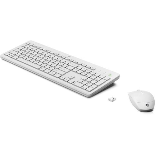 HP Tipkovnica 230 z miško, brezžična, bela Cene