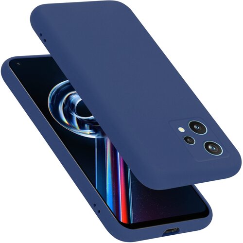 Cadorabo Ohi&scaron;je, združljiv z Realme v tekoči modro - za&scaron;čitni pokrov, narejen iz fleksibilnega silikona TPU, (20591554) Cene