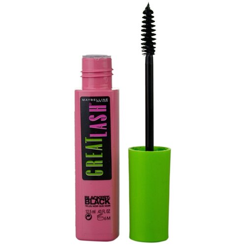 Maybelline Great Lash Blackest Black maskara odtenek Blackest Black 12.5 ml Cene