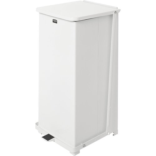 Rubbermaid ko&amp;scaron; za odpadke s pedalom defenders&amp;reg;, prostornina 95 l, bele barve Slike