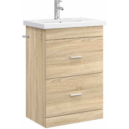 vidaXL Set namještaja za kupaonicu Hrast sonoma 61 x 40 x 84 5 cm - Hrast sonoma 61 x 40 x 84 5 cm Cene