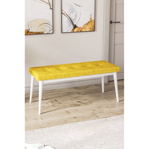 Hanah home klupa Pera Bench, 105 cm, senf / bela Cene